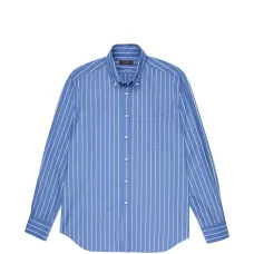 Рубашка из поплина в полоску