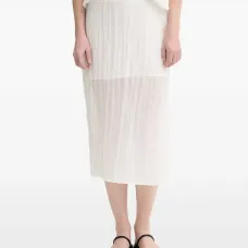 Миди-юбка с разрезом сбоку