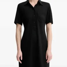 Мини-платье с воротником поло