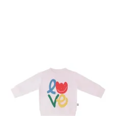 Свитер с круглым вырезом и графическим принтом