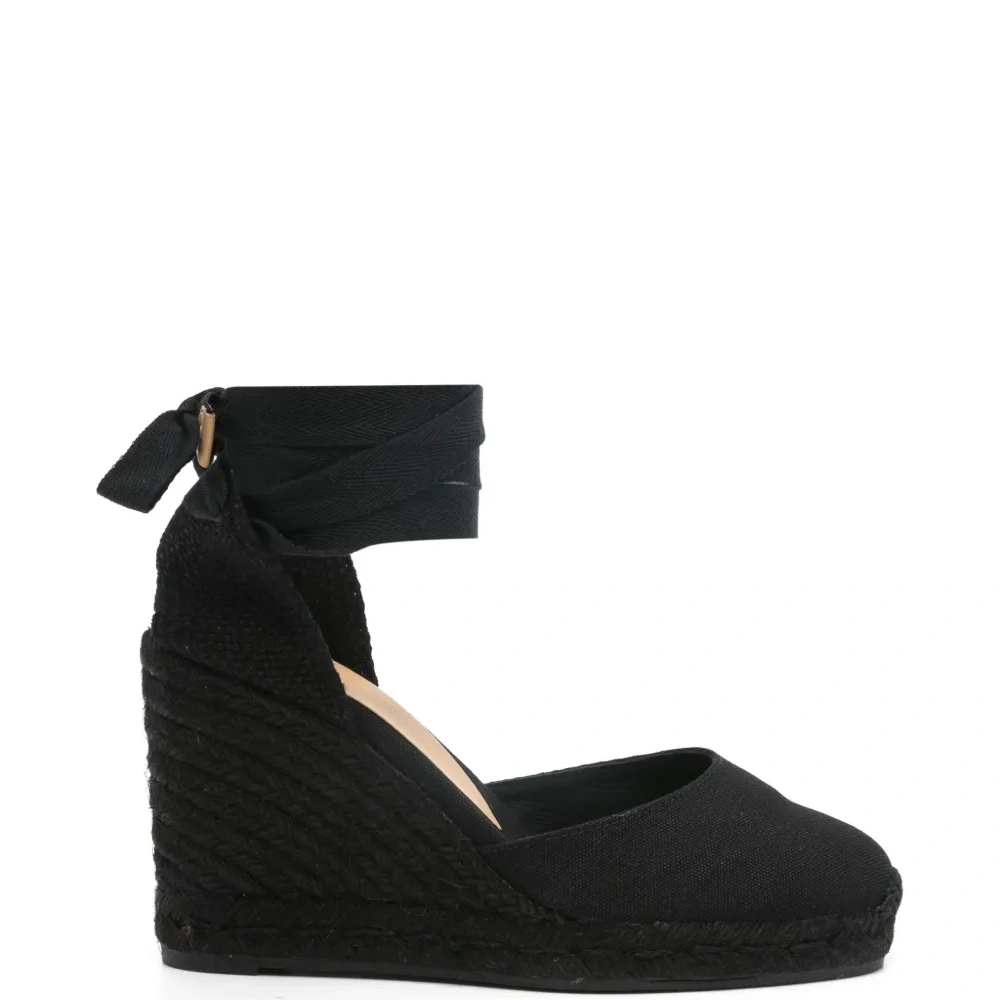 Босоножки-эспадрильи на каблуке Carina