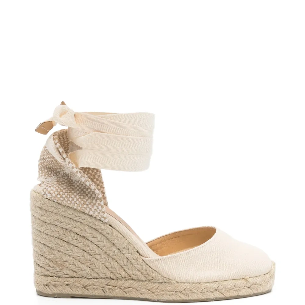 Босоножки-эспадрильи на каблуке Carina