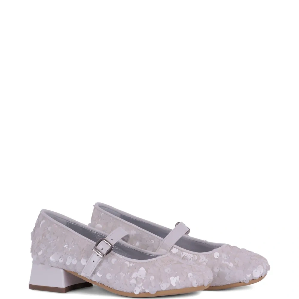 Балетки, украшенные пайетками