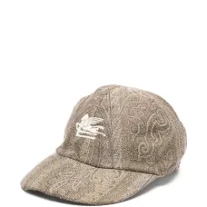 Бейсболка с логотипом и узором «пейсли»
