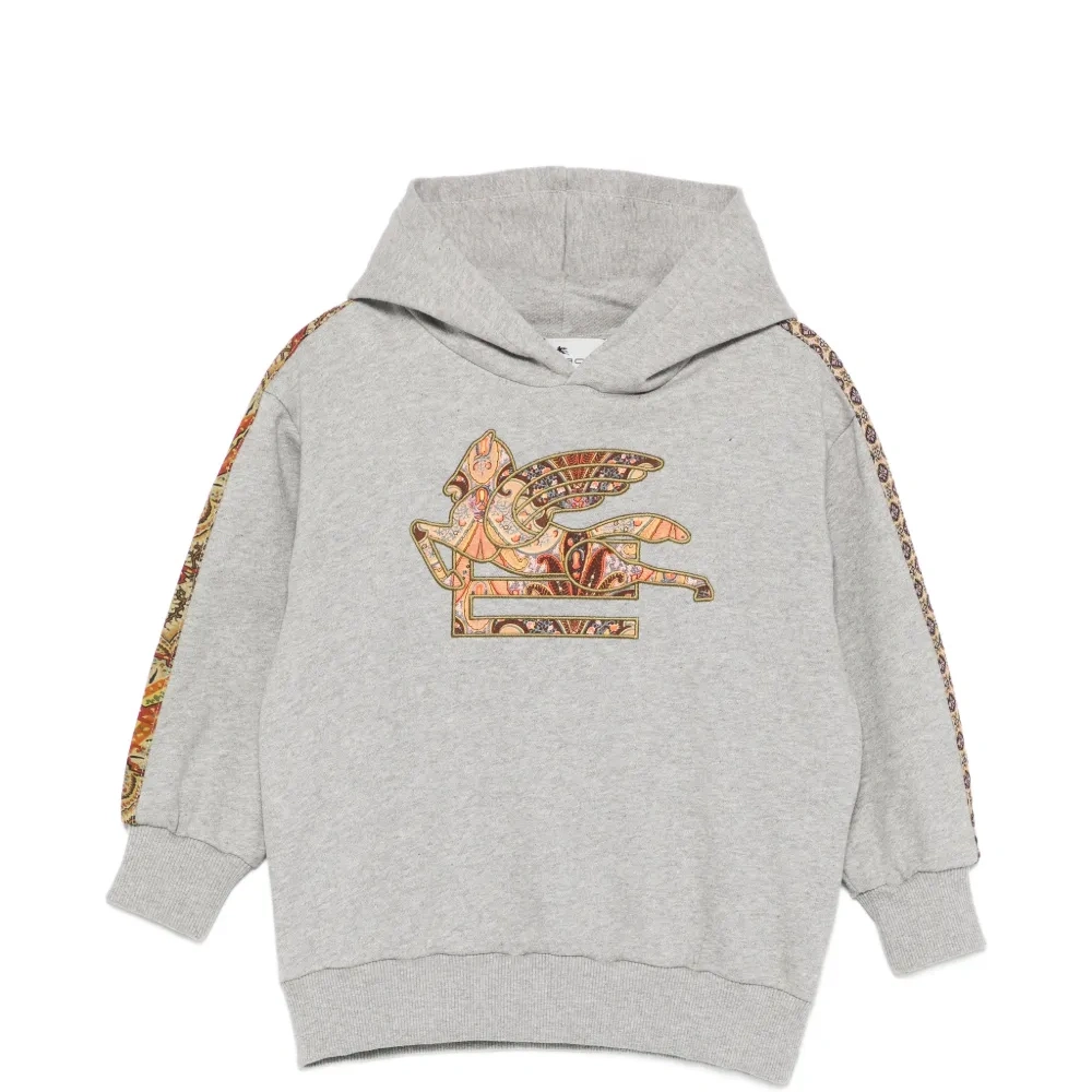 Худи с логотипом и узором "пейсли"