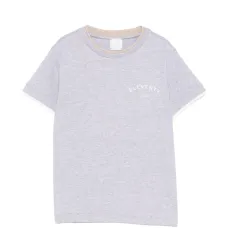 Футболка с круглым вырезом и эффектом многослойности