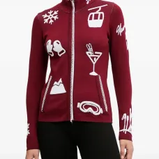 Топ на молнии с графичным принтом Топ на молнии с графичным принтом