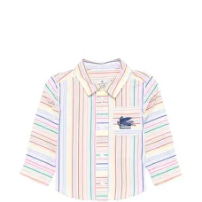 Полосатая вышитая рубашка Полосатая вышитая рубашка
