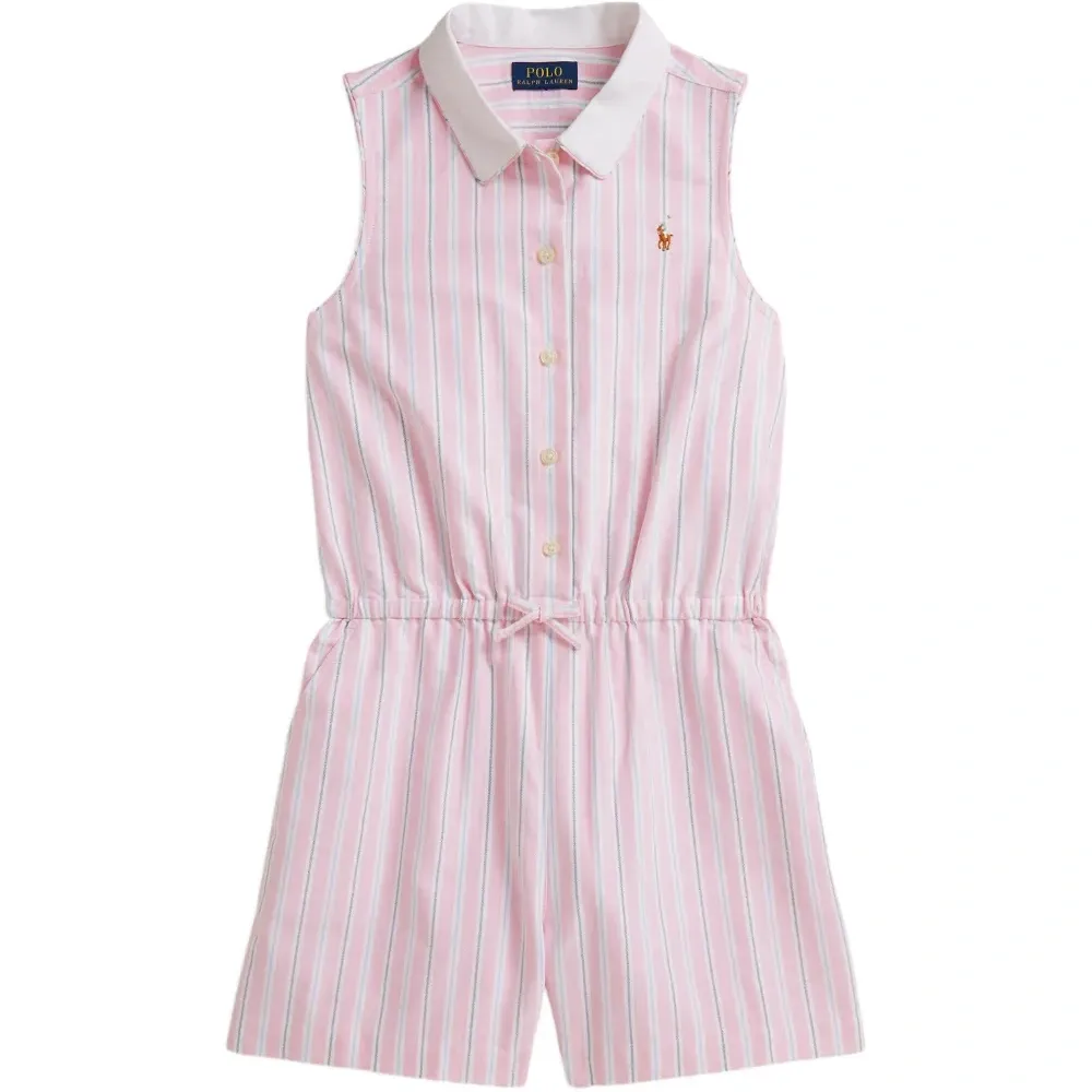 Ромпер с воротником в полоску Ромпер с воротником в полоску