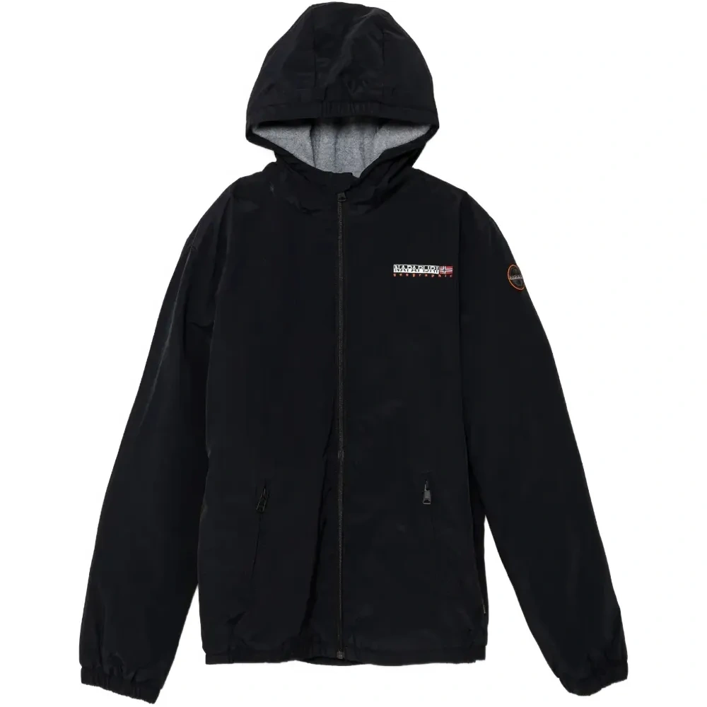 Куртка с капюшоном и логотипом