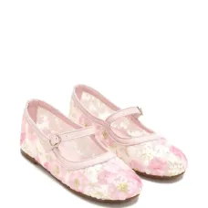 Балетки с цветочным декором Балетки с цветочным декором