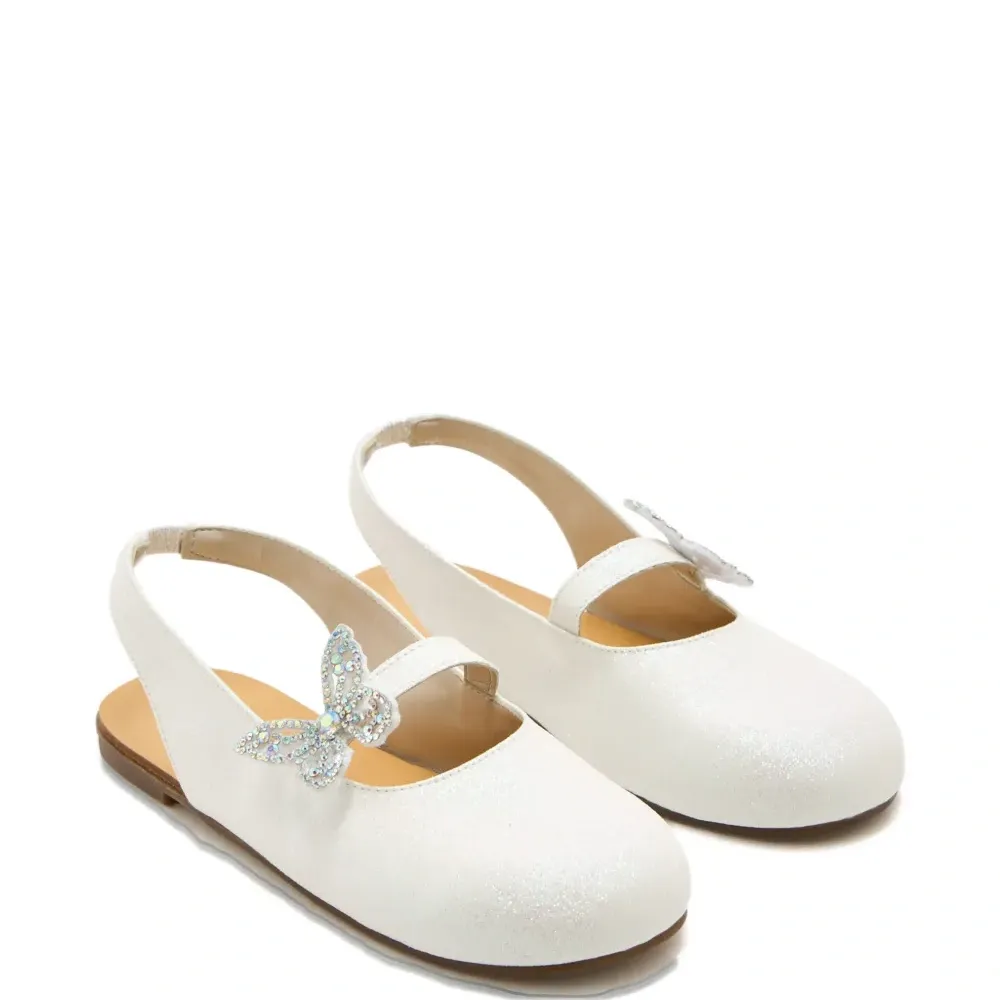 Босоножки с украшением в виде бабочки