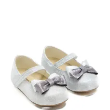 Балетки с ремешком и бантом