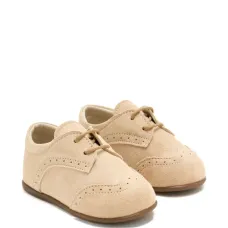 Перфорированные туфли с круглым носком