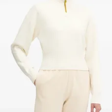 Свитер с высоким воротником и четверной молнией