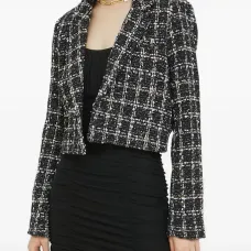 Короткий твидовый жакет Короткий твидовый жакет