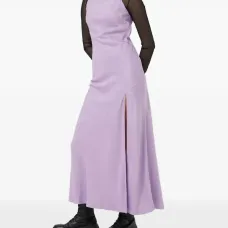 Макси-платье с разрезом сбоку