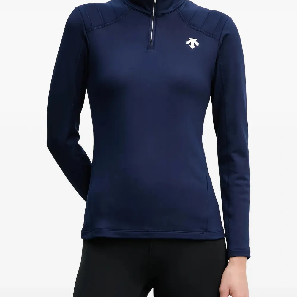 Лыжный топ с застежкой-молнией и логотипом