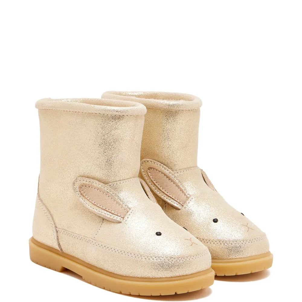 Сапоги с аппликацией в виде кролика