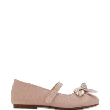 Балетки с ремешком и бантом