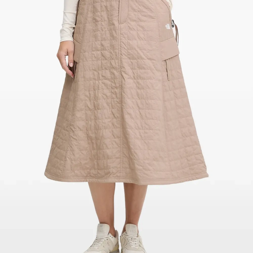 Стёганая юбка с поясом