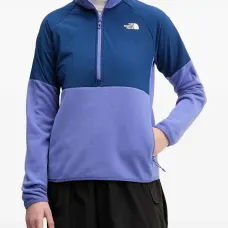 Свитшот с четверть-молнией и цветными блоками