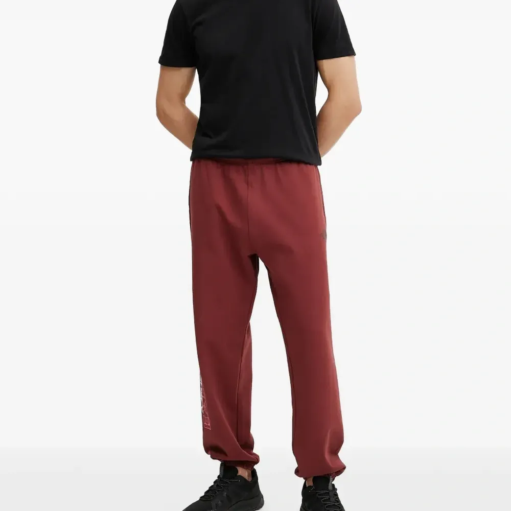 брюки с принтом логотипа