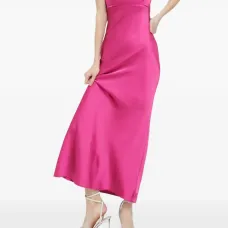 Макси-платье с открытой спиной и бретелями