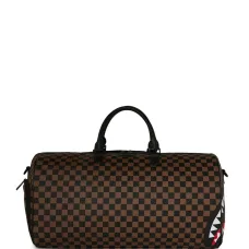 Сумка-даффл с верхней ручкой и клетчатым узором Сумка-даффл с верхней ручкой и клетчатым узором