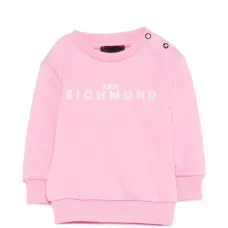 Детский свитер для девочки с логотипом и пуговицами