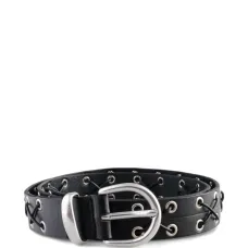 Кожаный ремень с люверсами