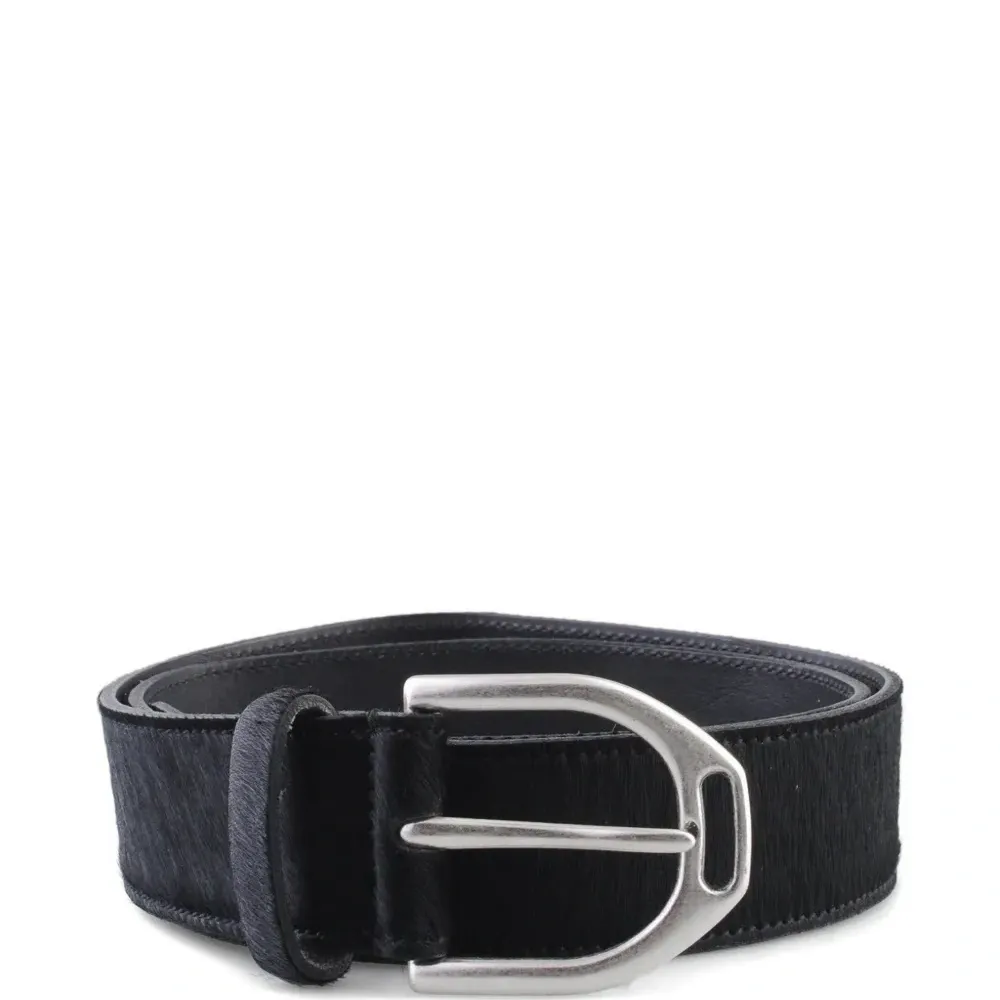 Пояс серебристого цвета с отделкой под пони