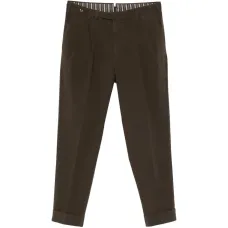 Брюки со складками и манжетами Брюки со складками и манжетами