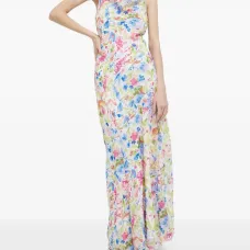 Макси-платье с абстрактным рисунком Макси-платье с абстрактным рисунком