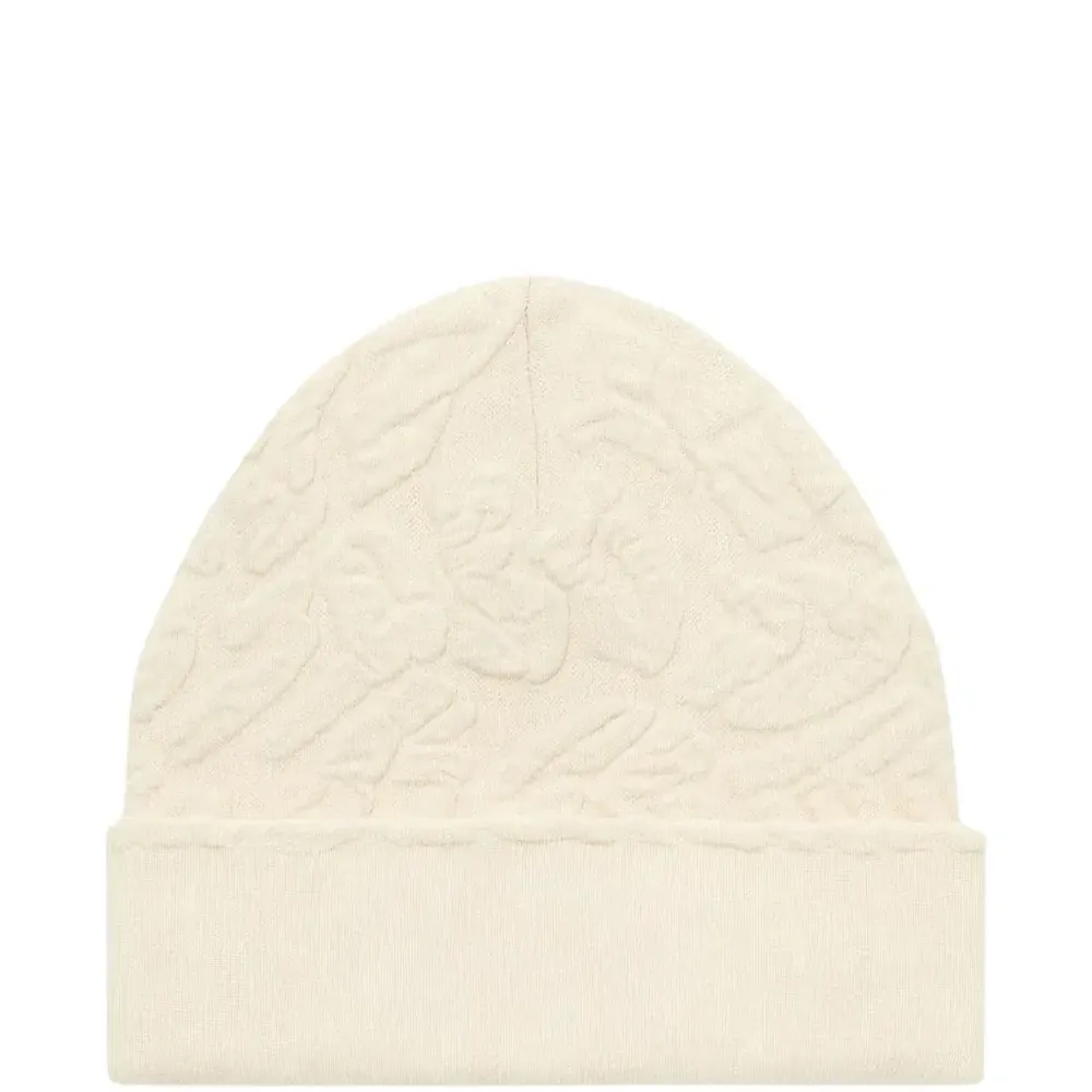 Вязаная шапка-бини