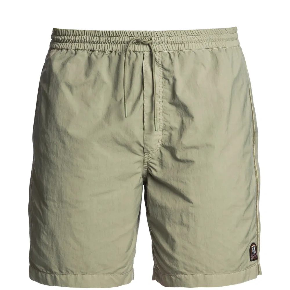 Плавки-шорты с нашивкой-логотипом