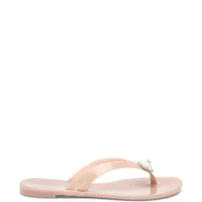 Шлепанцы Jelly с искусственным жемчугом