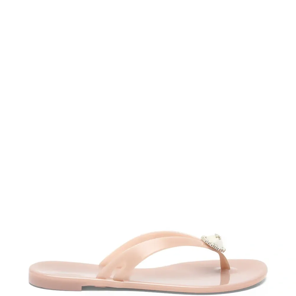 Шлепанцы Jelly с искусственным жемчугом