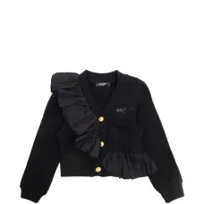 Кардиган на пуговицах с оборками