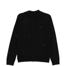 Шерстяное худи на молнии