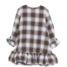 Платье с оборками