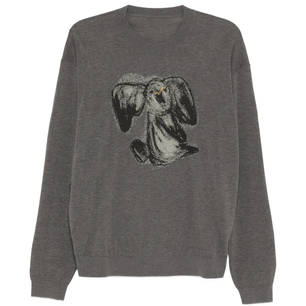 Трикотажный топ с узором