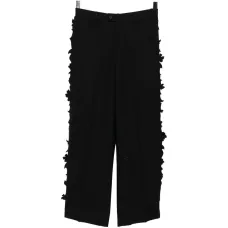 Брюки с оборками по краю