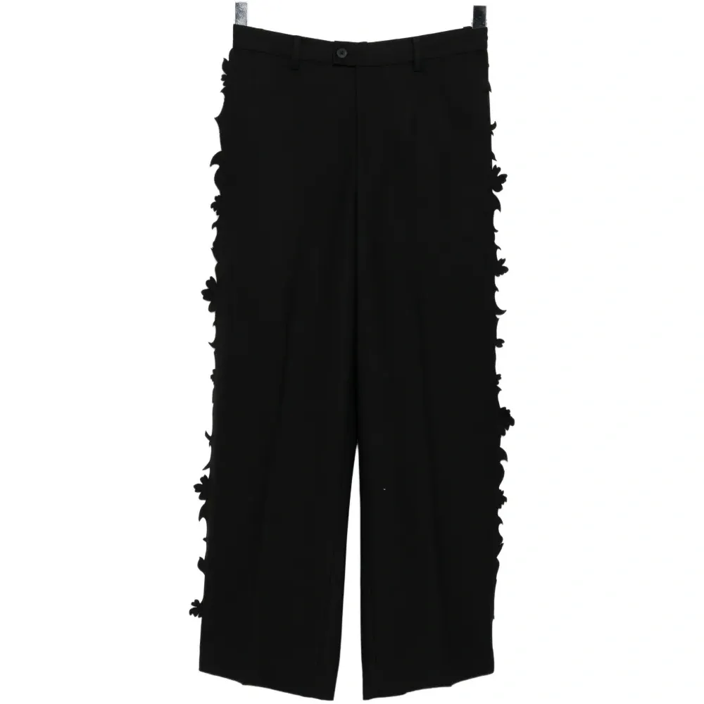 Брюки с оборками по краю