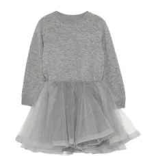 Трикотажное платье А-силуэта с вставками Трикотажное платье А-силуэта с вставками