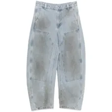 Джинсы с эффектом стирки в камнях Джинсы с эффектом стирки в камнях