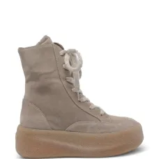 Ботинки на шнуровке с круглым носком