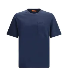 Футболка с круглым вырезом и карманом