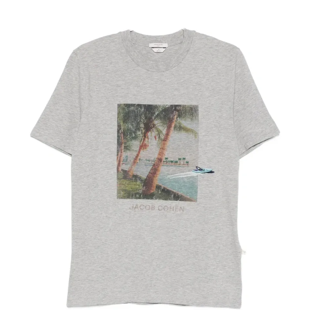 Футболка с круглым вырезом и графическим принтом