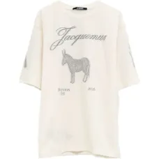 Футболка из жаккарда с принтом осла